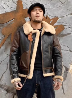 正规代理【superXY】现货 TOYS McCOY 经典 B-3 皮毛一体飞行夹克