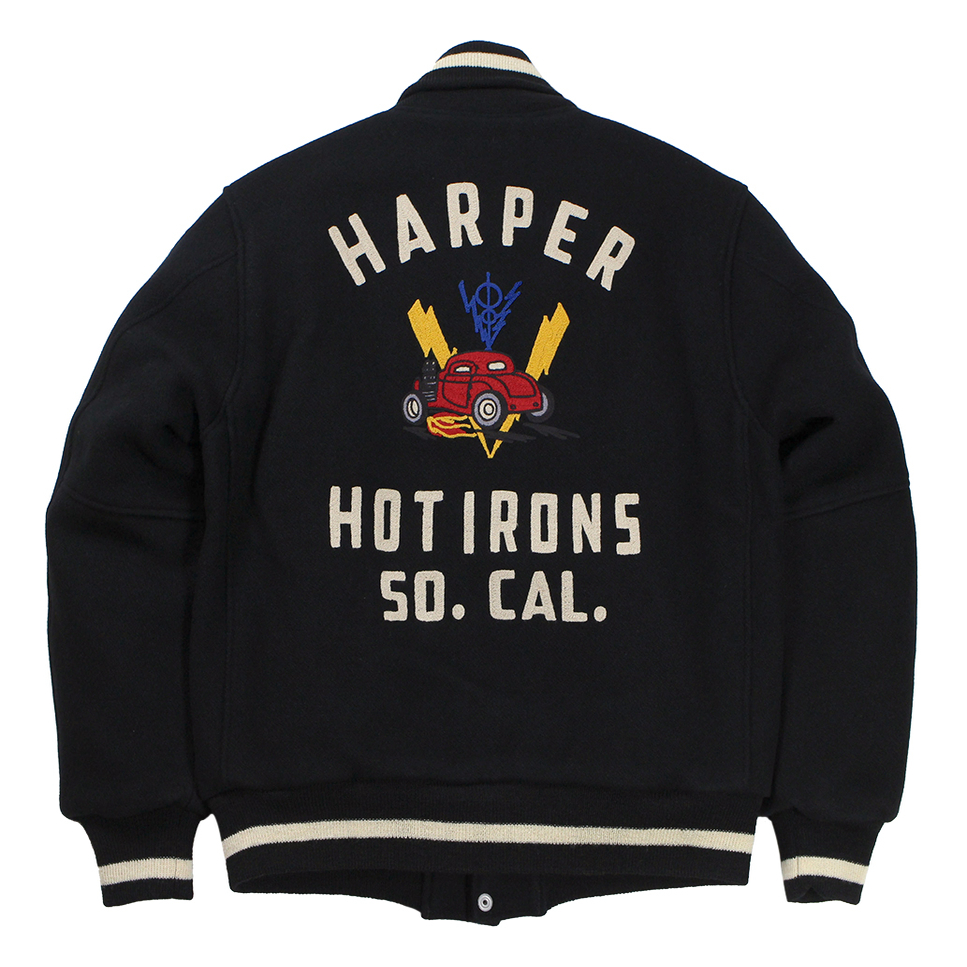 12月下旬到【superXY】FREEWHEELERS V8老爷车 羊毛复古棒球夹克