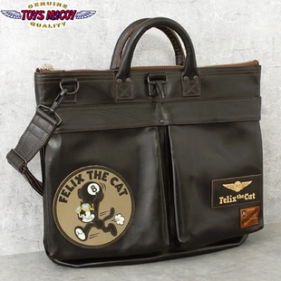 正规代理【superXY】现货 TOYS McCOY 菲力猫 马皮机车头盔包