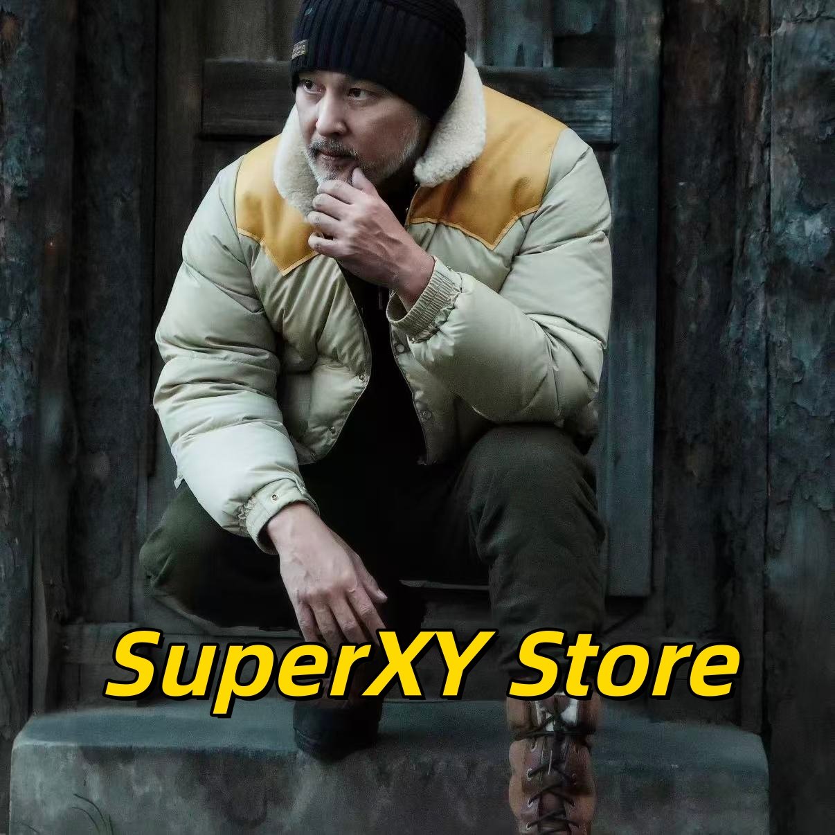 RockyMountain羊毛领款羽绒服图片