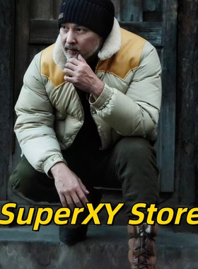 正规代理【superXY】现货 Rocky Mountain 限定款 羊毛领款羽绒服