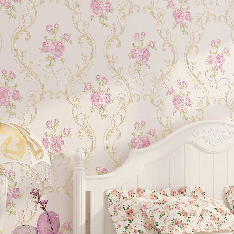 4D精压浮雕田园小花无纺布墙纸 浪漫温馨婚房卧室客厅背景墙壁纸在类目 家装主材, 墙纸, 无纺布墙纸中 - 来自Buy2taobao.com提供专业的淘宝代购服务