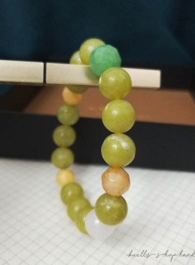 天然石珠珠串装饰弹力手链