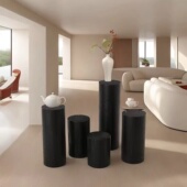 北欧风碳化根雕花架复古圆形木墩玄关凳子换鞋 凳角几边几根雕凳子