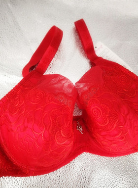 Duchess 达吉斯 专柜正品 8002 大红色 全罩杯大码 薄款文胸内衣