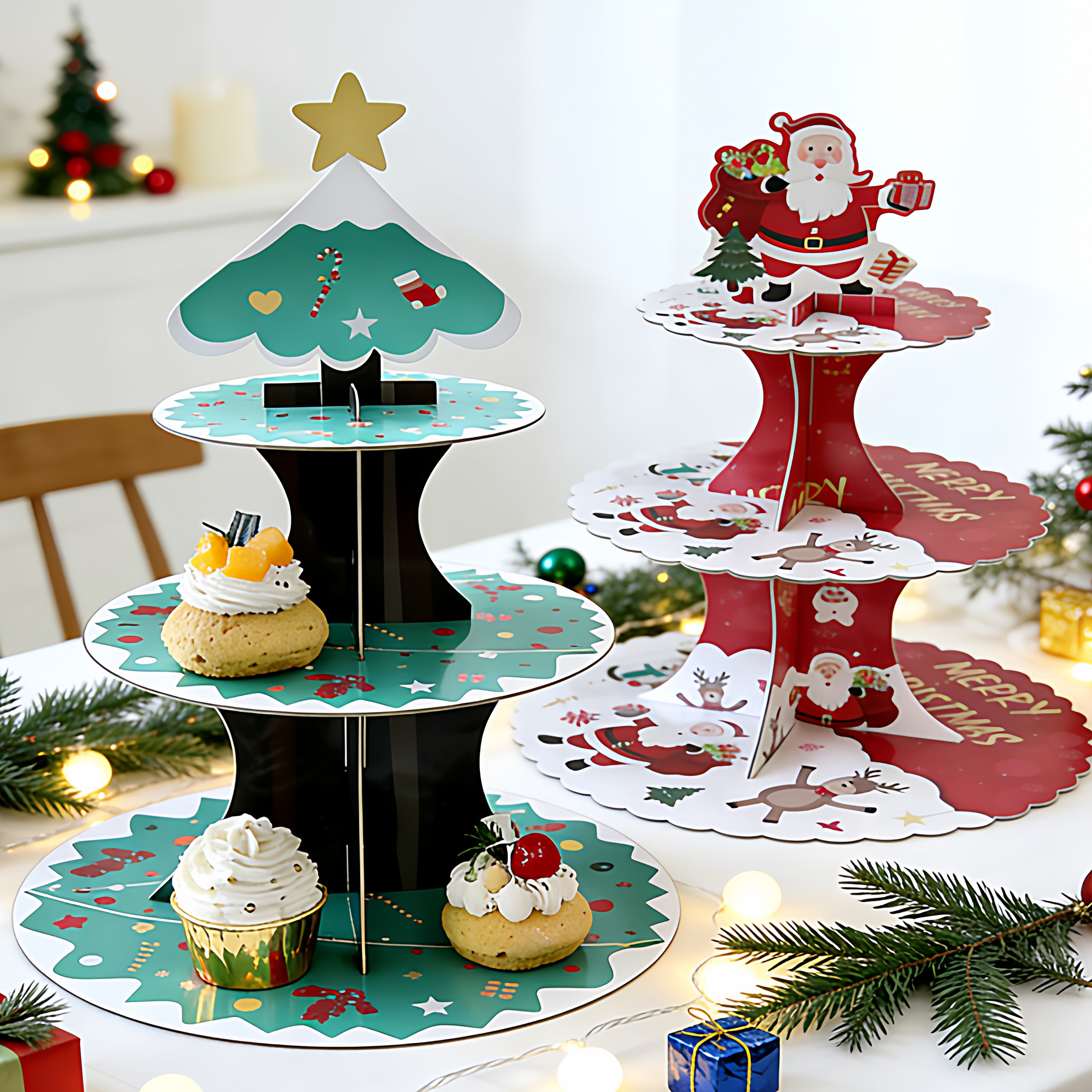 聖誕節甜品台装饰多层蛋糕架子