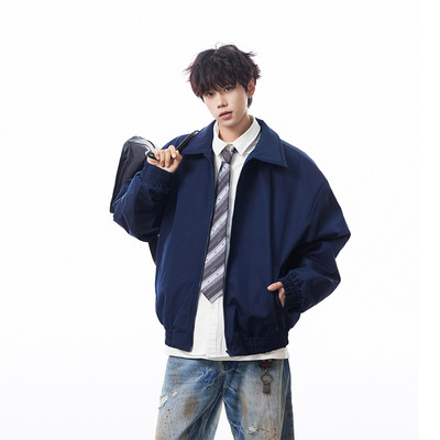 美式飞行夹克棉服男款冬季加厚夹棉棉衣cleanfit翻领短款外套保暖