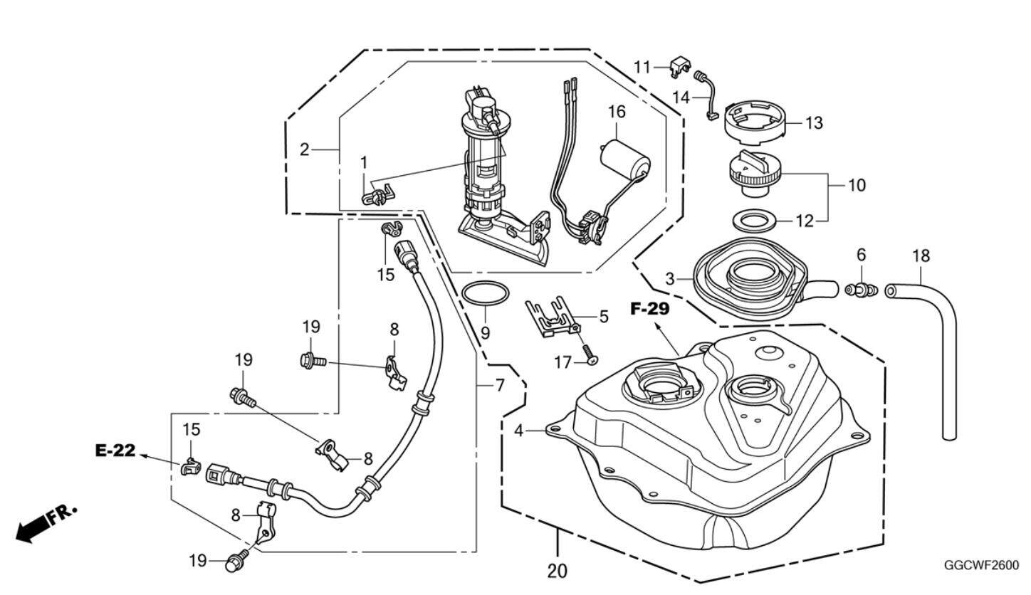 五羊本田原厂纯正零配件 优悦 wh110t