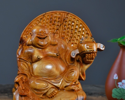 太行崖柏陈化料根雕摆件弥勒佛达摩人物观音天然随型木雕雕件礼品