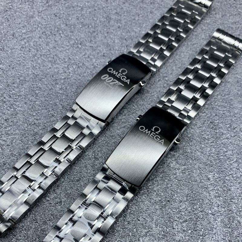 高品质海马300表链无暇赴死007钢带PUHS微调扣代用正品/VS/OR表带