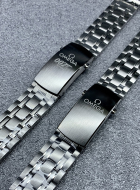 高品质海马300表链无暇赴死007钢带PUHS微调扣代用正品/VS/OR表带