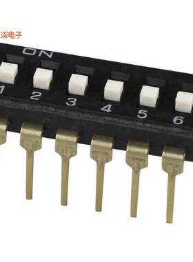 DS04-254-2L-06BK |SPSTSWITCH SLIDE DIP SPST 0.025A 24V