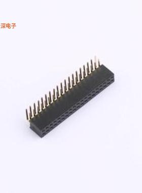 X1321FR-2x19-C43D24 |排母D2.4mm,U型,6T料,Au足1u