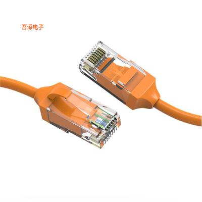 CM-100183ORBSTK |原装全新2Ft Cat.6 28AWG Slim Ethernet Ne