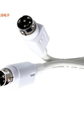 YL326461M0YL3WH(R) |插座CIRC CBL 3POS RCPT TO RCPT 3.28'