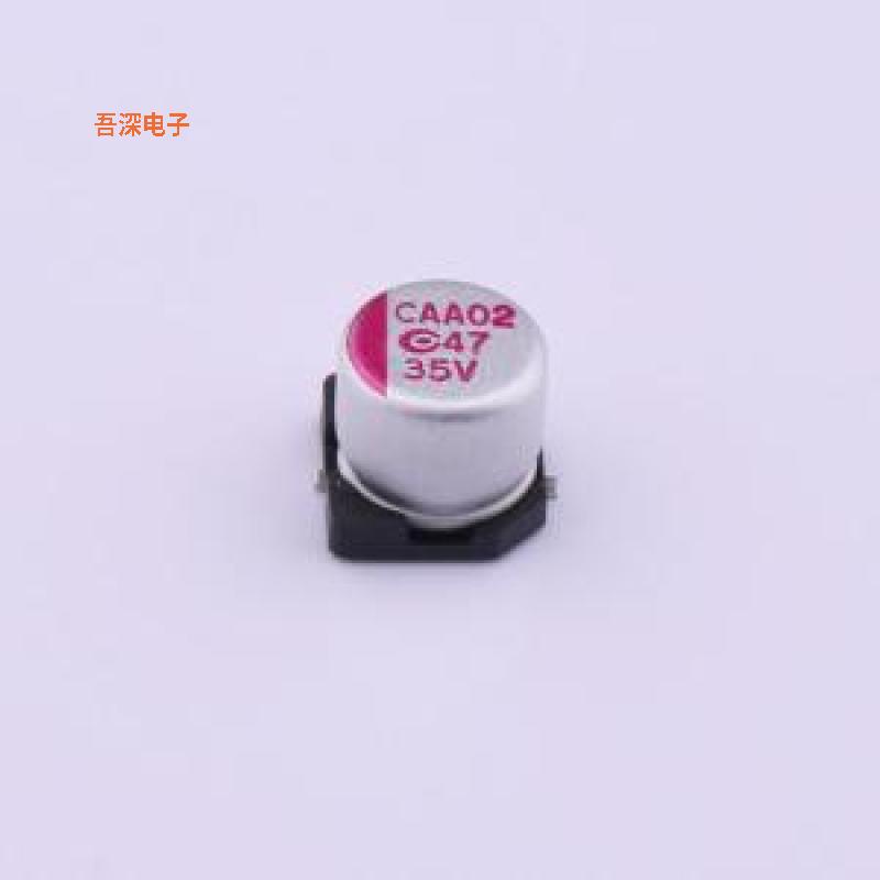 350AVCA470M0606E38 |原装SMD,D6.3xL5.8mm固态电容图片