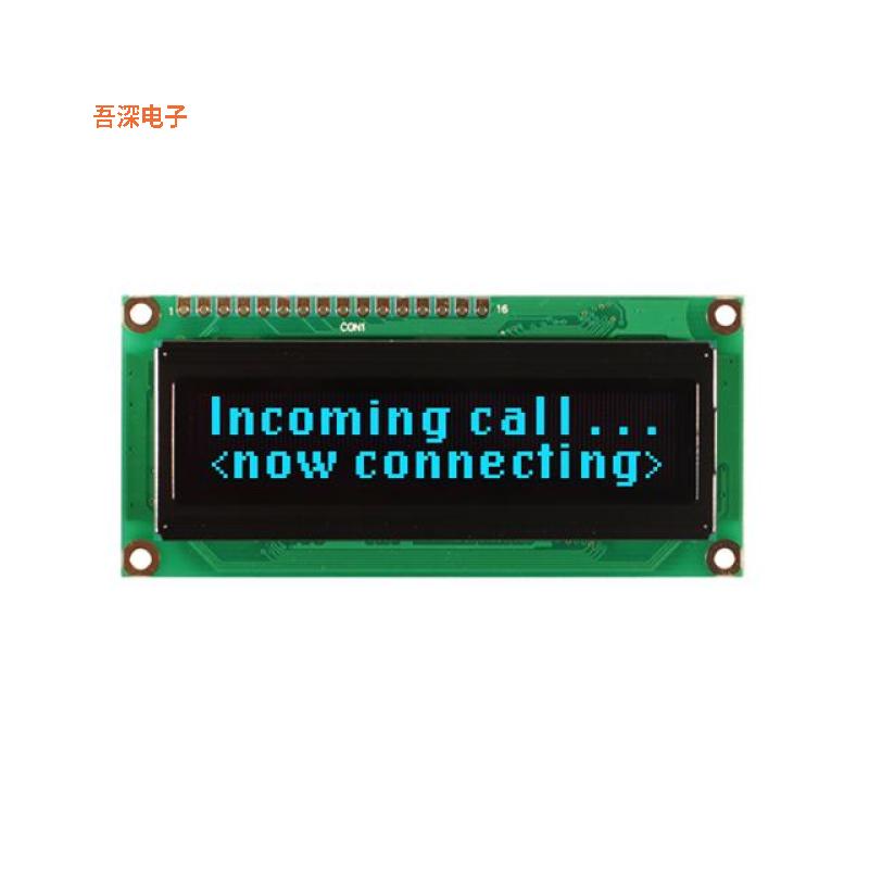 NHD-0216KZW-AB5 |32.0OLED MODULE 32DIG 16 X 2 PASSIVE