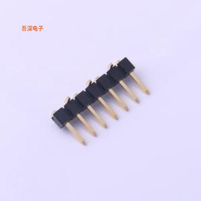 X6511WVS-07H-C50D48R2 |排针塑宽2.5mm 6T料,Au足1u,R2