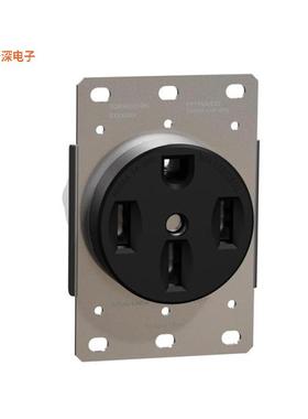 SQR46501BK/NEMA 14-50RRANGE OUTLET 50A NEMA 14-50R BK