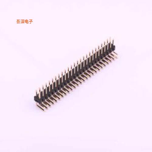 X6521WR-2x25H-C60D30 |高镀金 抗氧化排针弯插,P=2.54mm