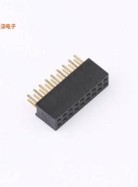 X1321FV-2x09-C43D24 |排母下针D2.4mm,U型,6T料,Au足1u