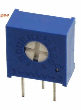 3386V-1-203LF |20 kOhmsTRIMMER 20K OHM 0.5W PC PIN SIDE