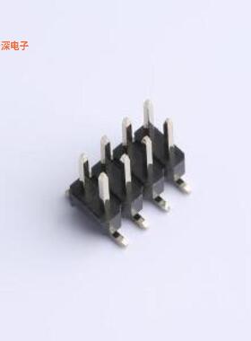 PZ254VS-12-08P|排针排针2.54mm间距 立贴 2x04