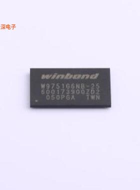 W9751G6NB-25 |原装VFBGA-84IC DRAM 512MBIT PAR 84VFBGA