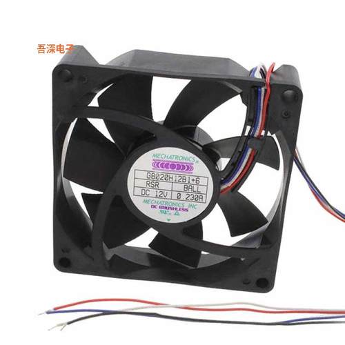 G8020H12B1+6-RSR |12VDCFAN AXIAL 80X20.8MM 12VDC WIRE