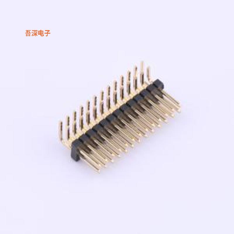 X1321WR-2x13J-C40D18 |原装弯插,P=1.27mm排针