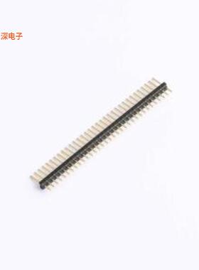 X1311WV-33J-C40D24 |(X1311)1.27单排单塑排针插件,P=1.27mm