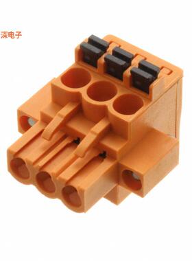 1002100000 |插头，母插口TERM BLOCK PLUG 3POS 5.08MM