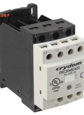DRC3R48D420 |原装全新REV 480V 7.6A 24 VAC/DC 2NO