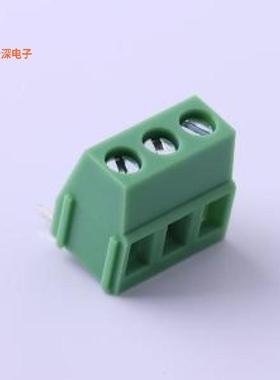 KF128R-5.0-3P |可拼接 铜 环保螺钉式接线弯插,P=5mm