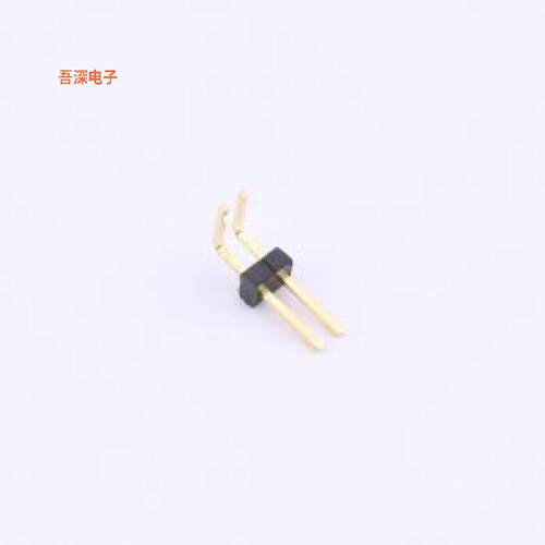 X1311WR-02J-C40D24 |(X1311)1.27单排单塑排针弯插,P=1.27mm