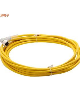 CSDR4A4CY2205 |插头，直角CORDSET,DC,RA,4P 4W,5M,YEL