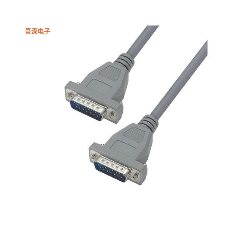 CSM15MM-10 |插头，公引脚CABLE DB15M/M MOLDED 10'