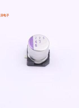 6SVP47M |原装SMD,D5xL6mmCAP ALUM POLY 47UF 20% 6.3V SMD