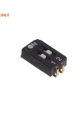 DHS 602 J |SPSTDUAL-IN-LINE SWITCH, HALF-PITCH-
