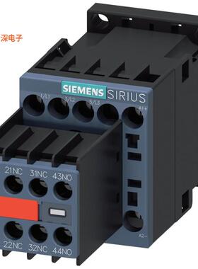 3RT20181BB443MA0 |原装全新CONTACTOR S00 16A 24VDC 2NO/2NC