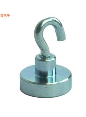 E1034/NEO |圆柱形NDFEB SHALLOW POT 25X7MM,HOOK