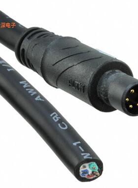 Q8U-05AMMM-QL8A01 |原装全新CIRC CBL 5POS PLUG TO WIRE 3.28'