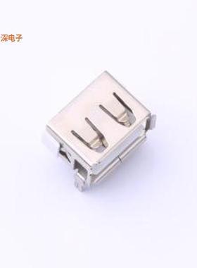 USB-HXS-117DIP |USBAF10.0前插后插卷边6.8白胶反向