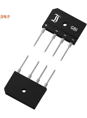 GBI10J |原装全新BRIDGE RECT 1PHASE 600V 3A GBI