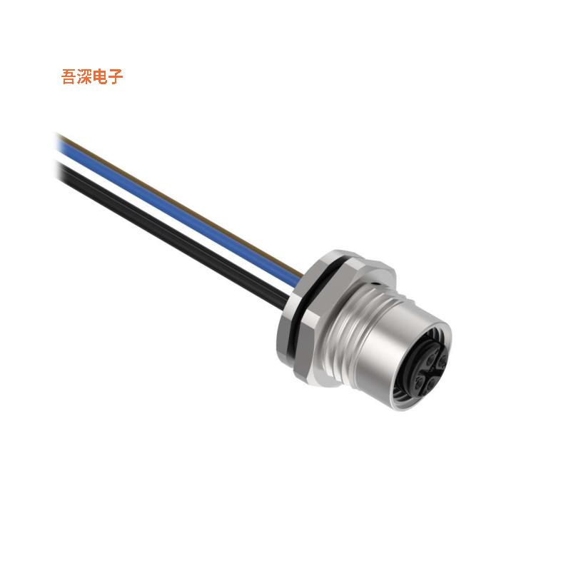 BR-M12F4R9-0.5 |插头CIRC CBL 4POS PLUG TO WIRE 1.64'