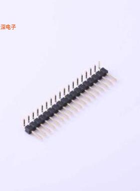 X6511WR-18H-C60D30R2 |高镀金 抗氧化排针弯插,P=2.54mm