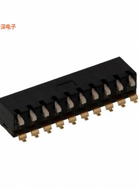 EDSP10SGLFNTU04 |SPSTSWITCH PIANO DIP SPST 0.025A 24V