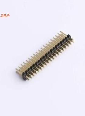 X1321WV-2x19J-C40D18 |排针(X1321)1.27双排单塑