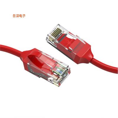 CM-100181RDBSTK |原装全新1Ft Cat.6 28AWG Slim Ethernet Ne