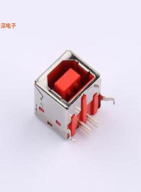 USBR-B-S-S-O-TH |原装插件CONN RCPT USB2.0 TYPEB 4POS R/A